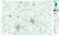 Muncie Indiana Historical topographic map, 1:100000 scale, 30 X 60 Minute, Year 1986