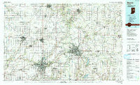 Muncie Indiana Historical topographic map, 1:100000 scale, 30 X 60 Minute, Year 1986