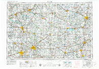 Muncie Indiana Historical topographic map, 1:250000 scale, 1 X 2 Degree, Year 1953