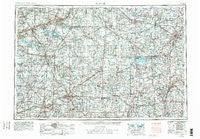 Muncie Indiana Historical topographic map, 1:250000 scale, 1 X 2 Degree, Year 1953