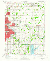 Muncie East Indiana Historical topographic map, 1:24000 scale, 7.5 X 7.5 Minute, Year 1962