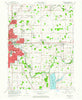 Muncie East Indiana Historical topographic map, 1:24000 scale, 7.5 X 7.5 Minute, Year 1962