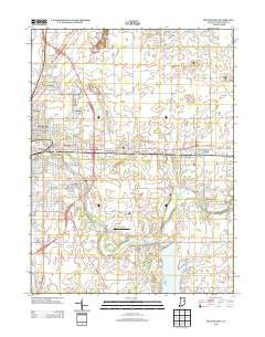 Muncie East Indiana Historical topographic map, 1:24000 scale, 7.5 X 7.5 Minute, Year 2013
