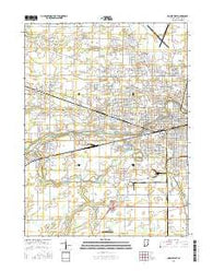 Muncie West Indiana Current topographic map, 1:24000 scale, 7.5 X 7.5 Minute, Year 2016
