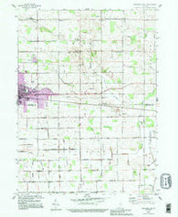 Nappanee East Indiana Historical topographic map, 1:24000 scale, 7.5 X 7.5 Minute, Year 1992
