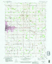 Nappanee East Indiana Historical topographic map, 1:24000 scale, 7.5 X 7.5 Minute, Year 1992