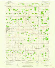 Nappanee East Indiana Historical topographic map, 1:24000 scale, 7.5 X 7.5 Minute, Year 1958