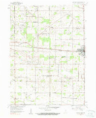 Nappanee West Indiana Historical topographic map, 1:24000 scale, 7.5 X 7.5 Minute, Year 1958
