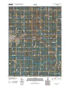 Nappanee East Indiana Historical topographic map, 1:24000 scale, 7.5 X 7.5 Minute, Year 2010