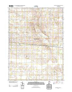 Nappanee East Indiana Historical topographic map, 1:24000 scale, 7.5 X 7.5 Minute, Year 2013
