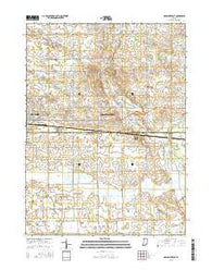 Nappanee East Indiana Current topographic map, 1:24000 scale, 7.5 X 7.5 Minute, Year 2016