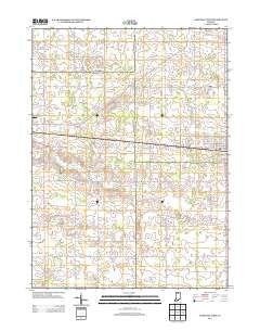 Nappanee West Indiana Historical topographic map, 1:24000 scale, 7.5 X 7.5 Minute, Year 2013