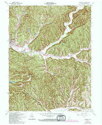 Nashville Indiana Historical topographic map, 1:24000 scale, 7.5 X 7.5 Minute, Year 1961
