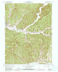 Nashville Indiana Historical topographic map, 1:24000 scale, 7.5 X 7.5 Minute, Year 1961