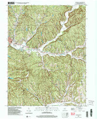Nashville Indiana Historical topographic map, 1:24000 scale, 7.5 X 7.5 Minute, Year 1998