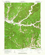 Nashville Indiana Historical topographic map, 1:24000 scale, 7.5 X 7.5 Minute, Year 1961