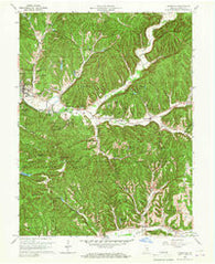 Nashville Indiana Historical topographic map, 1:24000 scale, 7.5 X 7.5 Minute, Year 1961