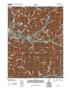 Nashville Indiana Historical topographic map, 1:24000 scale, 7.5 X 7.5 Minute, Year 2010