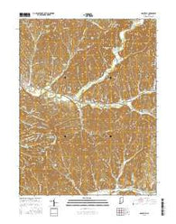 Nashville Indiana Current topographic map, 1:24000 scale, 7.5 X 7.5 Minute, Year 2016
