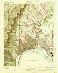 New Albany Indiana Historical topographic map, 1:24000 scale, 7.5 X 7.5 Minute, Year 1946