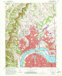 New Albany Indiana Historical topographic map, 1:24000 scale, 7.5 X 7.5 Minute, Year 1965
