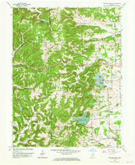 New Bellsville Indiana Historical topographic map, 1:24000 scale, 7.5 X 7.5 Minute, Year 1962