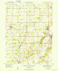 New Castle West Indiana Historical topographic map, 1:24000 scale, 7.5 X 7.5 Minute, Year 1949