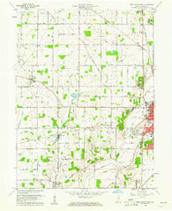 New Castle West Indiana Historical topographic map, 1:24000 scale, 7.5 X 7.5 Minute, Year 1960