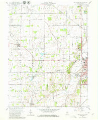 New Castle West Indiana Historical topographic map, 1:24000 scale, 7.5 X 7.5 Minute, Year 1960