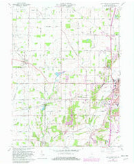 New Castle West Indiana Historical topographic map, 1:24000 scale, 7.5 X 7.5 Minute, Year 1960