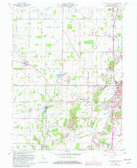New Castle West Indiana Historical topographic map, 1:24000 scale, 7.5 X 7.5 Minute, Year 1960