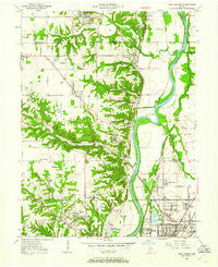 New Goshen Indiana Historical topographic map, 1:24000 scale, 7.5 X 7.5 Minute, Year 1950