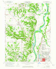 New Goshen Indiana Historical topographic map, 1:24000 scale, 7.5 X 7.5 Minute, Year 1963