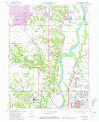 New Goshen Indiana Historical topographic map, 1:24000 scale, 7.5 X 7.5 Minute, Year 1963