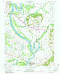 New Harmony Indiana Historical topographic map, 1:24000 scale, 7.5 X 7.5 Minute, Year 1959