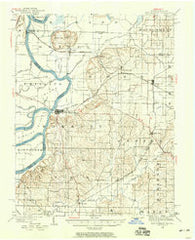 New Harmony Indiana Historical topographic map, 1:62500 scale, 15 X 15 Minute, Year 1938