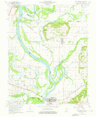 New Harmony Indiana Historical topographic map, 1:24000 scale, 7.5 X 7.5 Minute, Year 1959