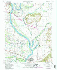 New Harmony Indiana Historical topographic map, 1:24000 scale, 7.5 X 7.5 Minute, Year 1959