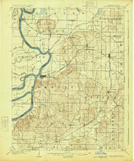 New Harmony Indiana Historical topographic map, 1:62500 scale, 15 X 15 Minute, Year 1903