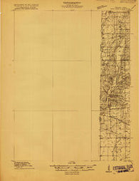 New Paris Ohio Historical topographic map, 1:48000 scale, 15 X 15 Minute, Year 1915