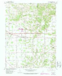 New Point Indiana Historical topographic map, 1:24000 scale, 7.5 X 7.5 Minute, Year 1961