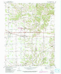 New Point Indiana Historical topographic map, 1:24000 scale, 7.5 X 7.5 Minute, Year 1961
