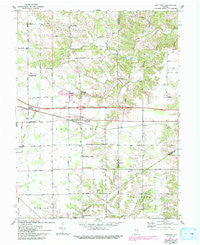 New Point Indiana Historical topographic map, 1:24000 scale, 7.5 X 7.5 Minute, Year 1961