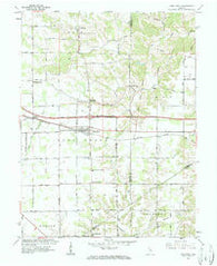 New Point Indiana Historical topographic map, 1:24000 scale, 7.5 X 7.5 Minute, Year 1961