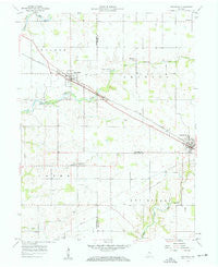 New Ross Indiana Historical topographic map, 1:24000 scale, 7.5 X 7.5 Minute, Year 1957