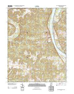 New Amsterdam Indiana Historical topographic map, 1:24000 scale, 7.5 X 7.5 Minute, Year 2013