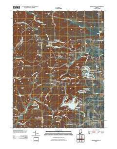 New Bellsville Indiana Historical topographic map, 1:24000 scale, 7.5 X 7.5 Minute, Year 2010