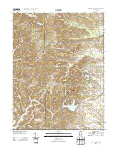 New Bellsville Indiana Historical topographic map, 1:24000 scale, 7.5 X 7.5 Minute, Year 2013