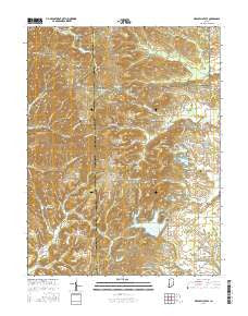 New Bellsville Indiana Current topographic map, 1:24000 scale, 7.5 X 7.5 Minute, Year 2016