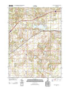 New Carlisle Indiana Historical topographic map, 1:24000 scale, 7.5 X 7.5 Minute, Year 2013